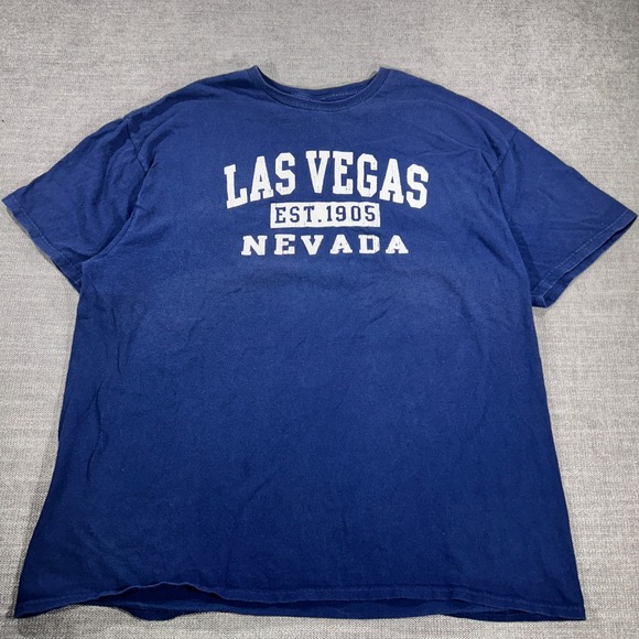 Delta Pro Weight Other - Delta Pro Weight Las Vegas Nevada Tee Mens 2XL Navy Blue Good Graphic T-Shirt